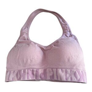 PINK Victoria's Secret Cool & Comfy Wireless Lightly Lined Logo Sports Bra Sz S